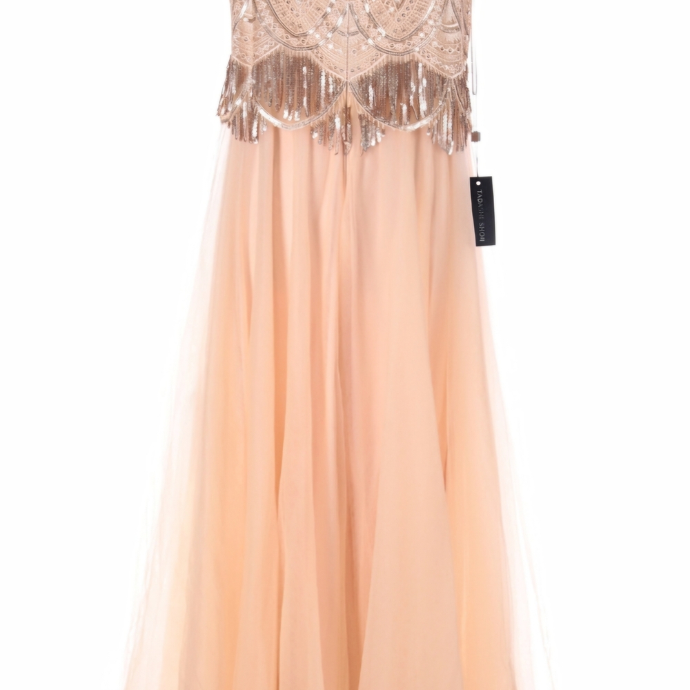 Tadashi Shoji Peach Blossom GOWN NWT